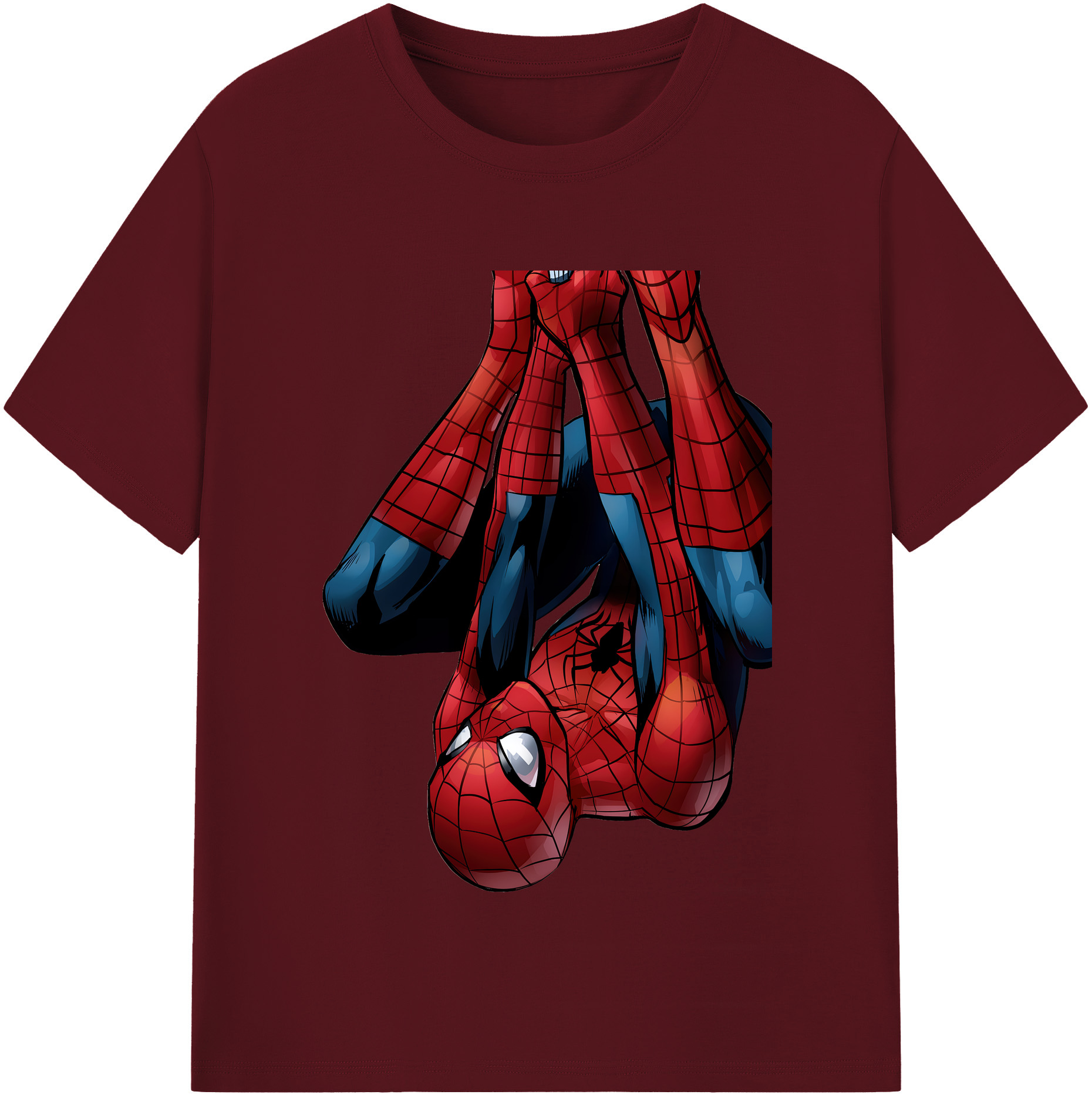 （画像用） Spider Man スパイダーマン 綿100％半袖Tシャツ（フロントプリント）